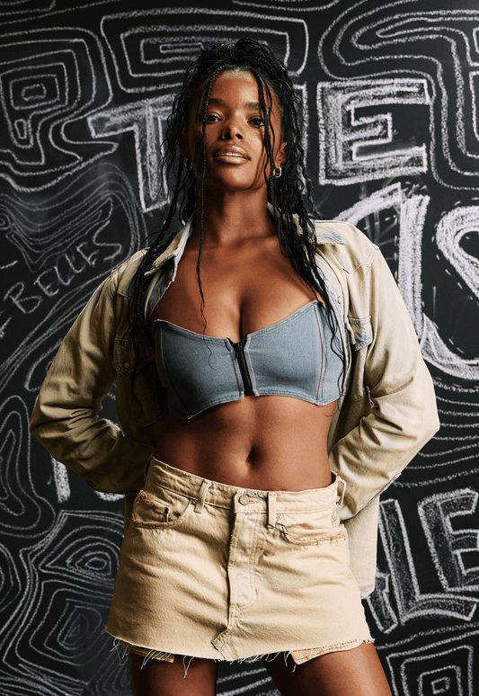 BADA$$ Denim Bandeau - Oak & Acorn ~ Only for the Rebelles